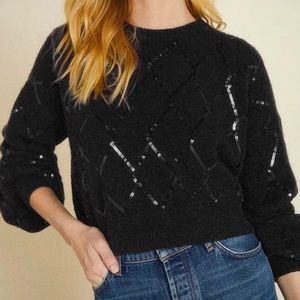 Sequin Black Sweater